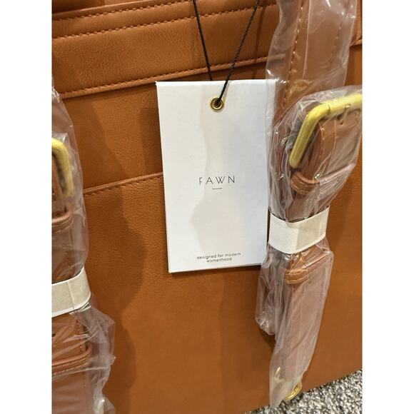 Fawn Design - The Square Diaper Bag Brown Matte main image 7